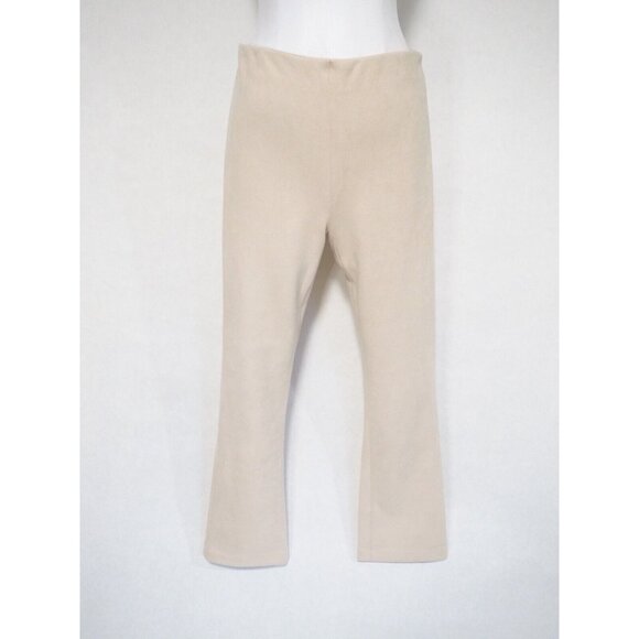 Tuckernuck Ashford Tan Faux Suede Camel Cropped Flare Kick Pants $98 Sz S, NWT!